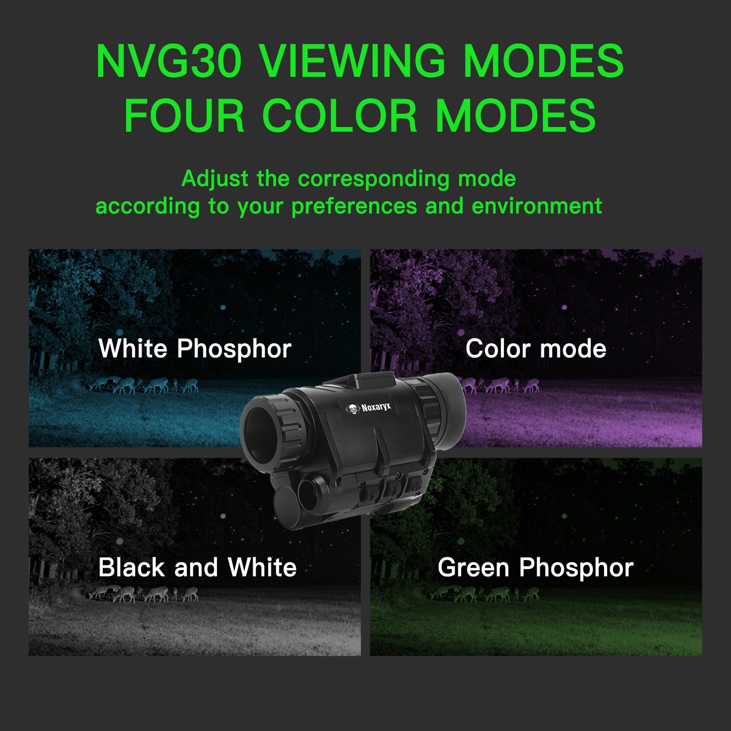 NVG30 Night Vision Goggles - 2K HD resolution