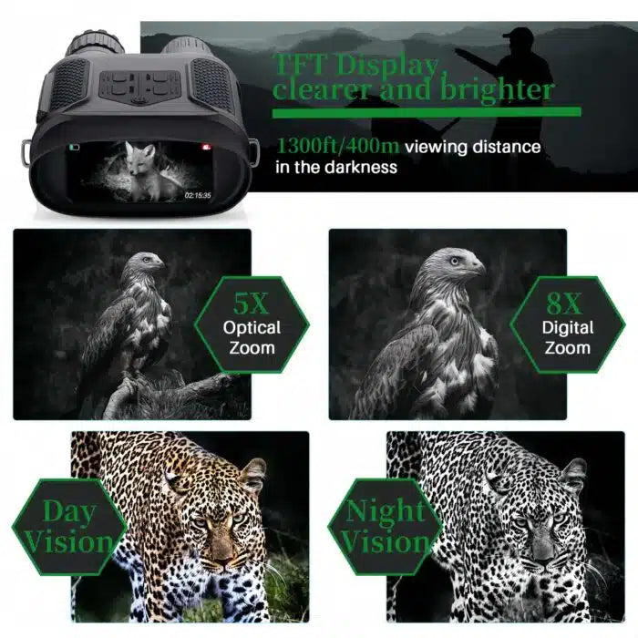 400PRO Night Vision Binoculars with 8X Digital Zoom