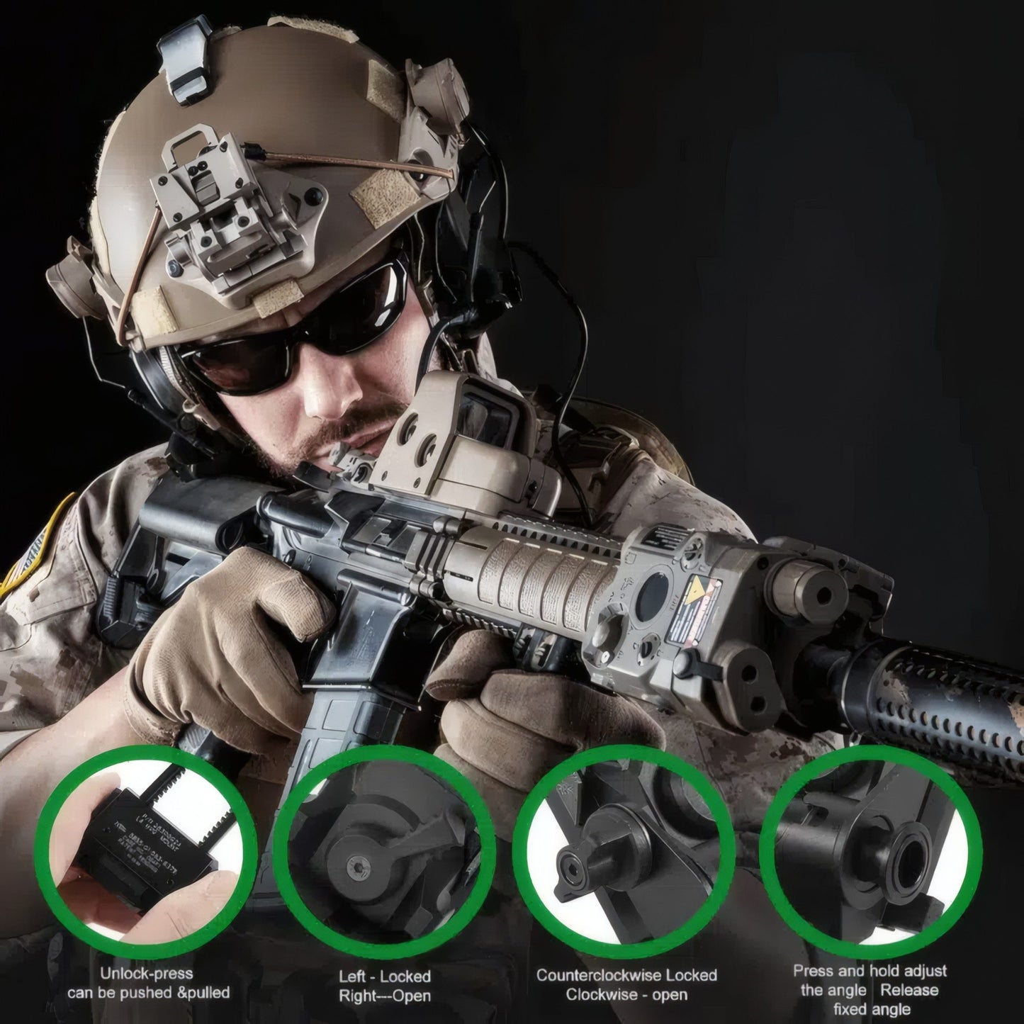 Night Vision Mount L4G24 NVG Metal Helmet Mount