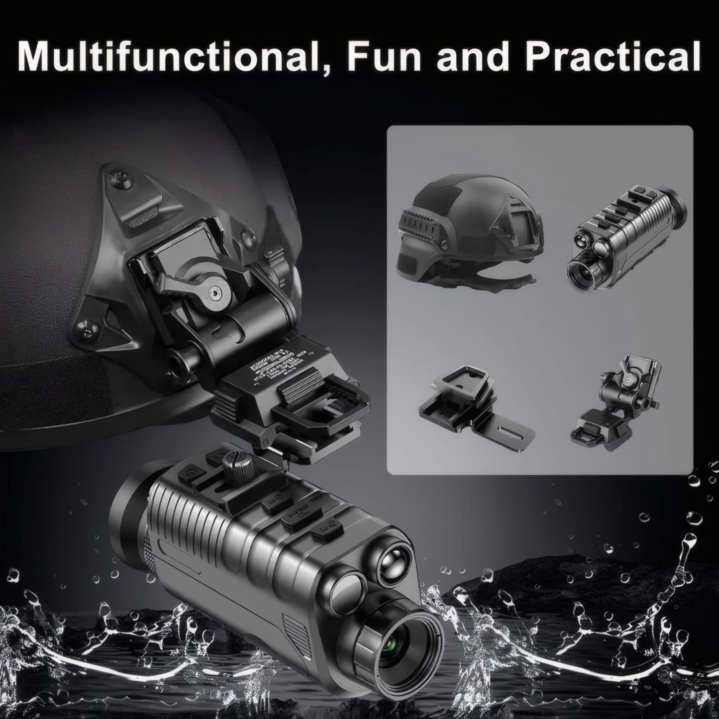 NVG40 Pro Helmet-Mounted Digital Night Vision Goggles