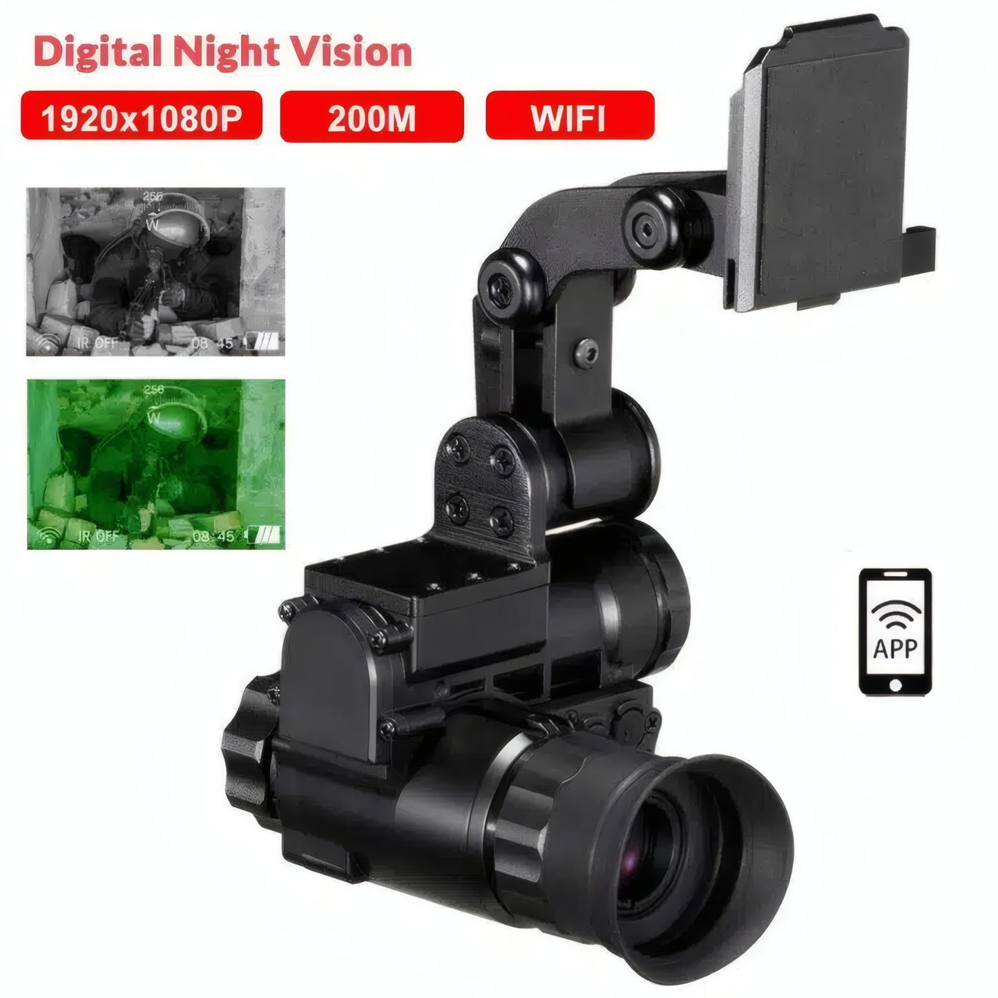 NVG40 Pro Helmet-Mounted Digital Night Vision Goggles