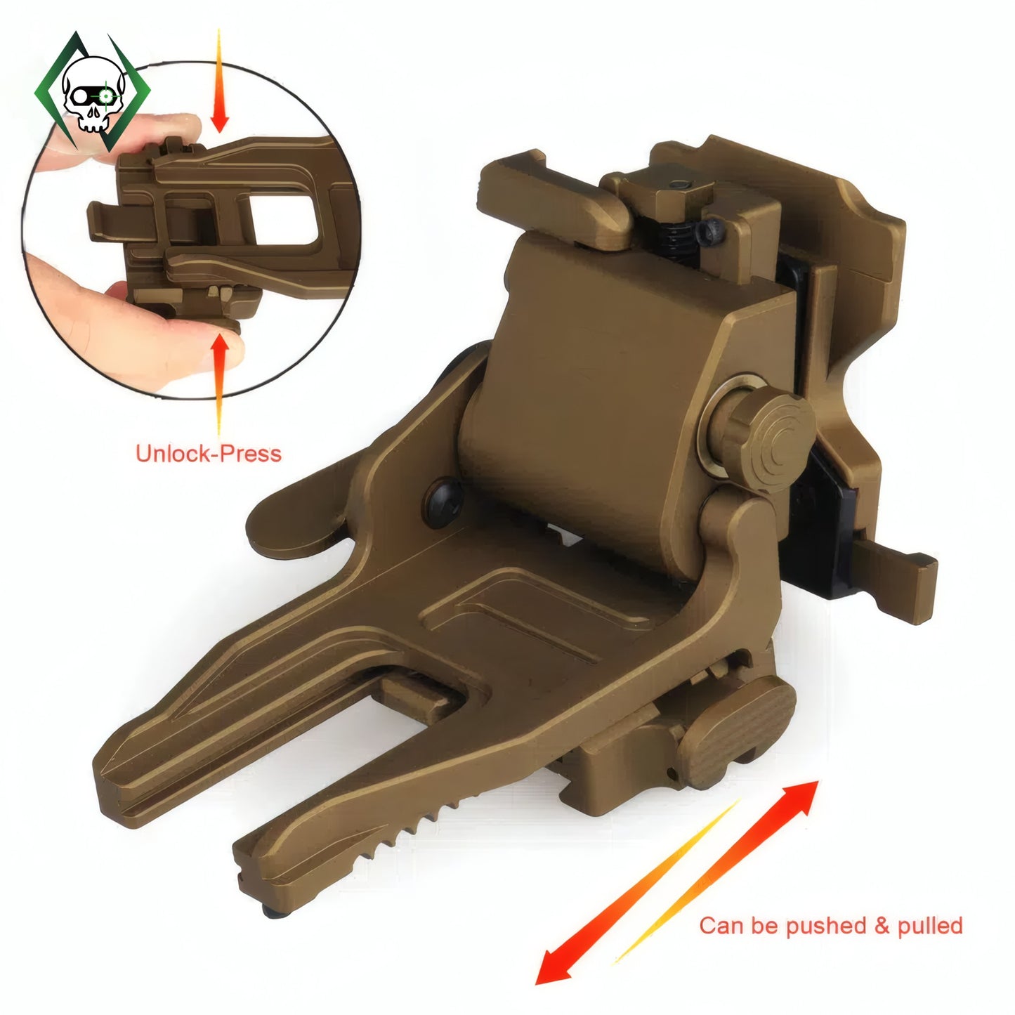 Low Profile Flip-up NVG Mount Night Vision Goggles Mount
